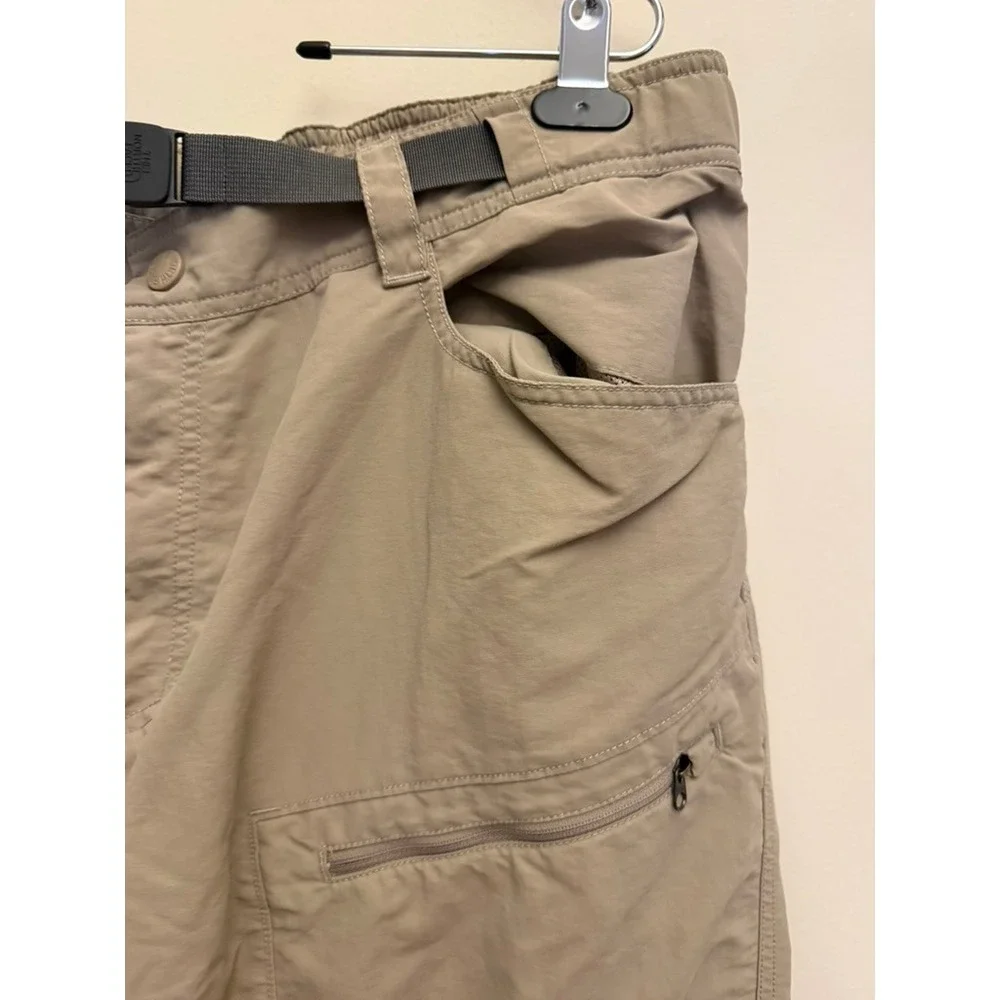The North Face Mens Convertible Cargo Hiking Pants Khaki Tan XL Regular